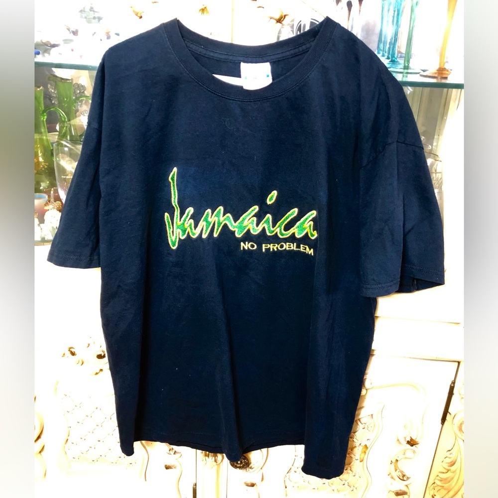 Jamaica No Problem Adult Tshirt size XL Black